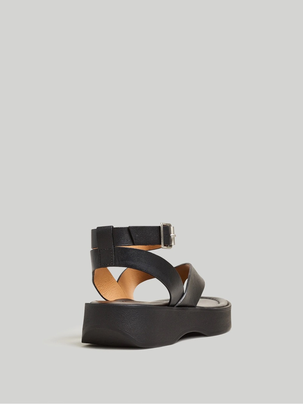Madewell Black Platform Ankle-Strap Sandals - Picture 3 of 8